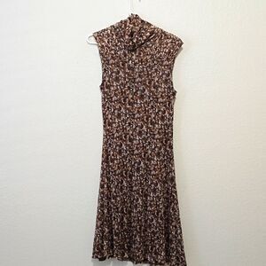 Lynn Ritchie silver vintage silk dress size small